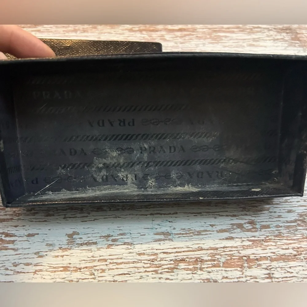 Prada Black Glasses Case with box